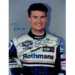 David Coulthard signed 8x6 inch colour photo pictured during his time with Williams in Formula One