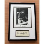 Bill Campbell signed The Rocketeer frame, 1 black and white photo and signature below. Measures 12"
