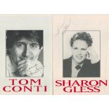 Sharon Gless signed 10x8 inch black and white photo dedicated and Theatre programme for the