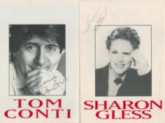 Sharon Gless signed 10x8 inch black and white photo dedicated and Theatre programme for the