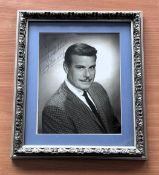 Billy De Wolfe signed mounted and framed black and white photo. Measures 12"x13" appx. Good