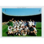 Autographed West Ham United 1980 - 16 X 12 Edition : Col, Depicting A Superb Image Showing West