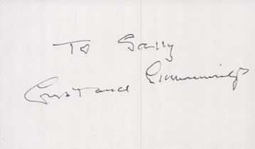 Constance Cummings signed 5x3 inch white index card. Good condition. All autographs come with a