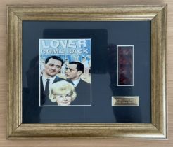 Doris Day limited edition film cell for Lover come back, mounted and framed with colour photo.