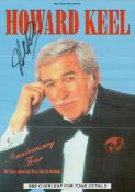 Howard Keel signed 8x6 inch colour theatre tour flyer. Good condition. All autographs come with a