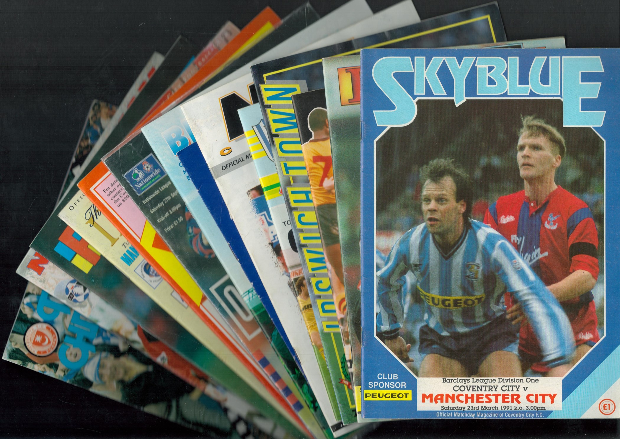 Football vintage programme collection 14, programmes from around the leagues dating back to 1976