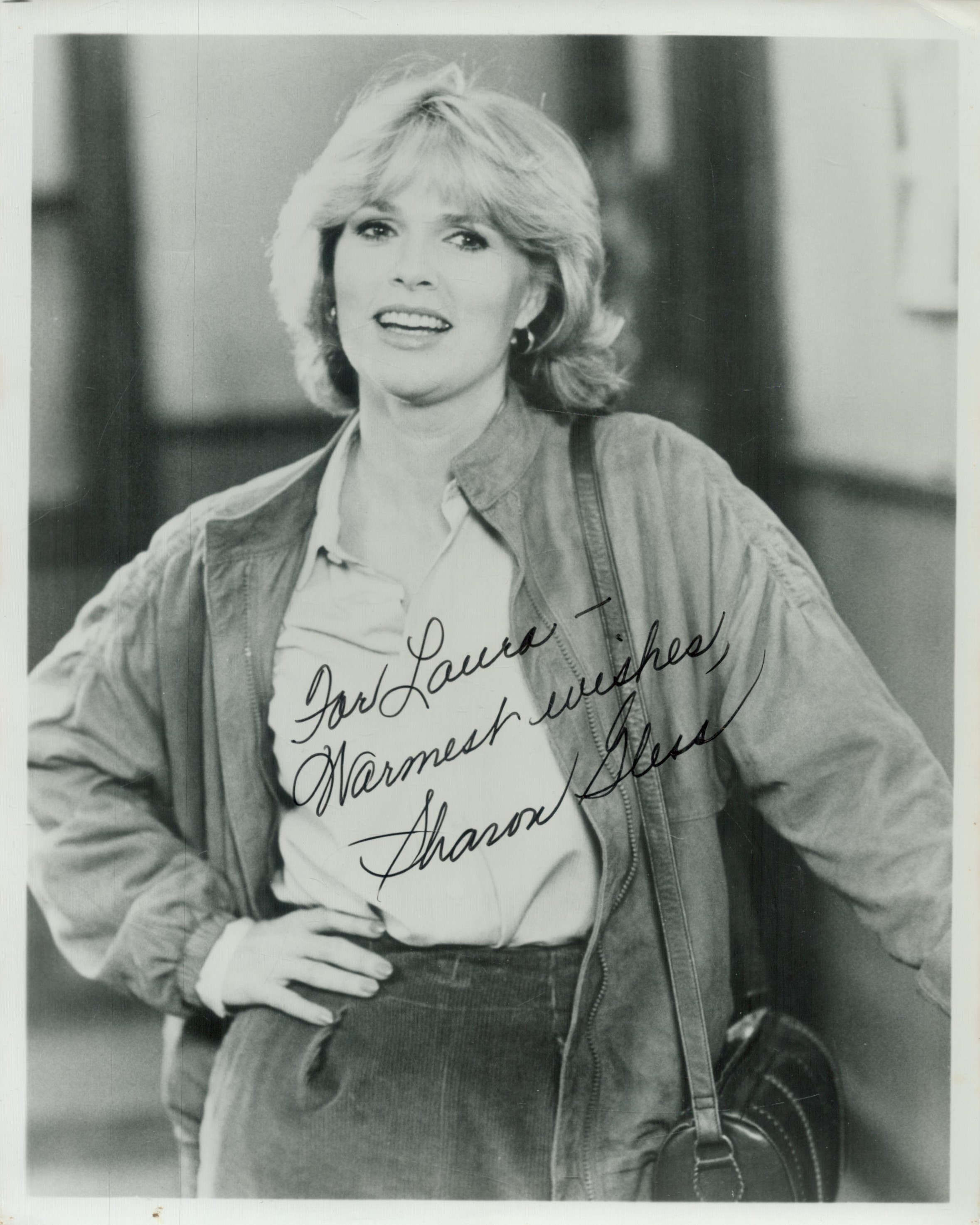 Sharon Gless signed 10x8 inch black and white photo dedicated and Theatre programme for the - Image 2 of 2