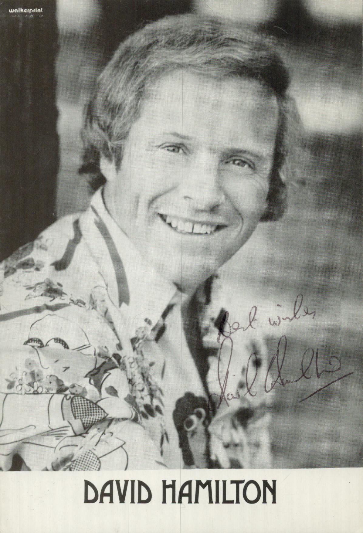 David Hamilton signed 6x4 inch black and white photo. Good condition. All autographs come with a