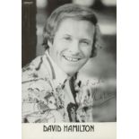 David Hamilton signed 6x4 inch black and white photo. Good condition. All autographs come with a