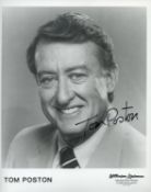 Tom Poston signed 10x8 inch black and white photo. Good condition. All autographs come with a