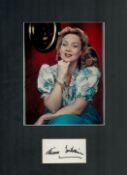 Ann Sothern signature piece 16x12 inch in total mounted colour photo and signature card. Good