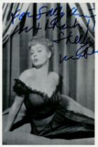 Shelley Winters signed 6x4 inch vintage black and white photo. Dedicated. Good condition. All