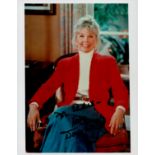 Doris Day signed 10x8 inch colour photo dedicated. Good condition. All autographs come with a