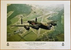 Lancaster VN-B for Baker, 50 Squadron - Over RAF Skellingthorpe By Reg Payne, Limited Edition Print,