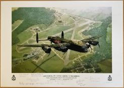 Lancaster VN-B for Baker, 50 Squadron - Over RAF Skellingthorpe By Reg Payne, Limited Edition Print,