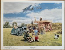 Friends Far From Home By Trevor Mitchell, Large Colour Print, Signed by Teddy Kirkpatrick, approx