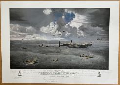 The First Wave By Warrant Officer Reg Payne, Limited Edition Print, Signed by 11 including George