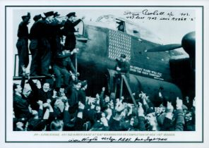 PO - S for Sugar, 467 Squadron RAAF at RAF Waddington on Completion of Her 100th Mission, Black