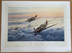 Eagles out of The Sun By Robert Taylor, Limited Edition Print, Signed by 12 Luftwaffe Fighter Aces