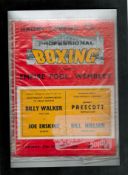 Billy Walker v Joe Erskine 13x10 framed and mounted vintage Harry Levene Professional Boxing