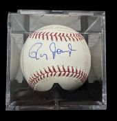Roy Jones Jnr signed baseball in display case. (born January 16, 1969) is an American professional