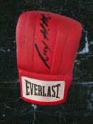 Ricky Hatton signed Everlast boxing training mitts. Richard John Hatton MBE (born 6 October 1978) is