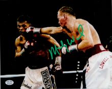 Micky Ward signed 10x8 inch colour photo. Good condition. All autographs come with a Certificate