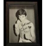 Charlie Magri signed black and white photo. Framed to approx size 8x6inch. Good condition. All