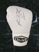 Riddick Bowe signed white Ampro boxing glove. Riddick Lamont Bowe (born August 10, 1967)[2] is an