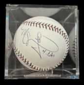 Miguel Cotto signed baseball in display case. (born October 29, 1980) is a Puerto Rican former