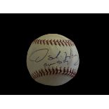 Oscar De la Hoya signed baseball in display case. born February 4, 1973) is an American boxing