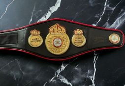Manny Pacquiao signed mini WBA replica belt. Good condition. All autographs come with a