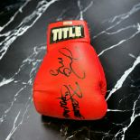 Roberto Duran signed red Lonsdale boxing glove. Roberto Durán Samaniego (born June 16, 1951) is a