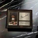Muhammad Ali The Greatest 12x9 inch overall framed and mounted display includes printed signature