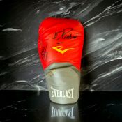 Joseph Parker signed red Everlast 16oz boxing glove. Joseph Dennis Parker, OM (born 9 January