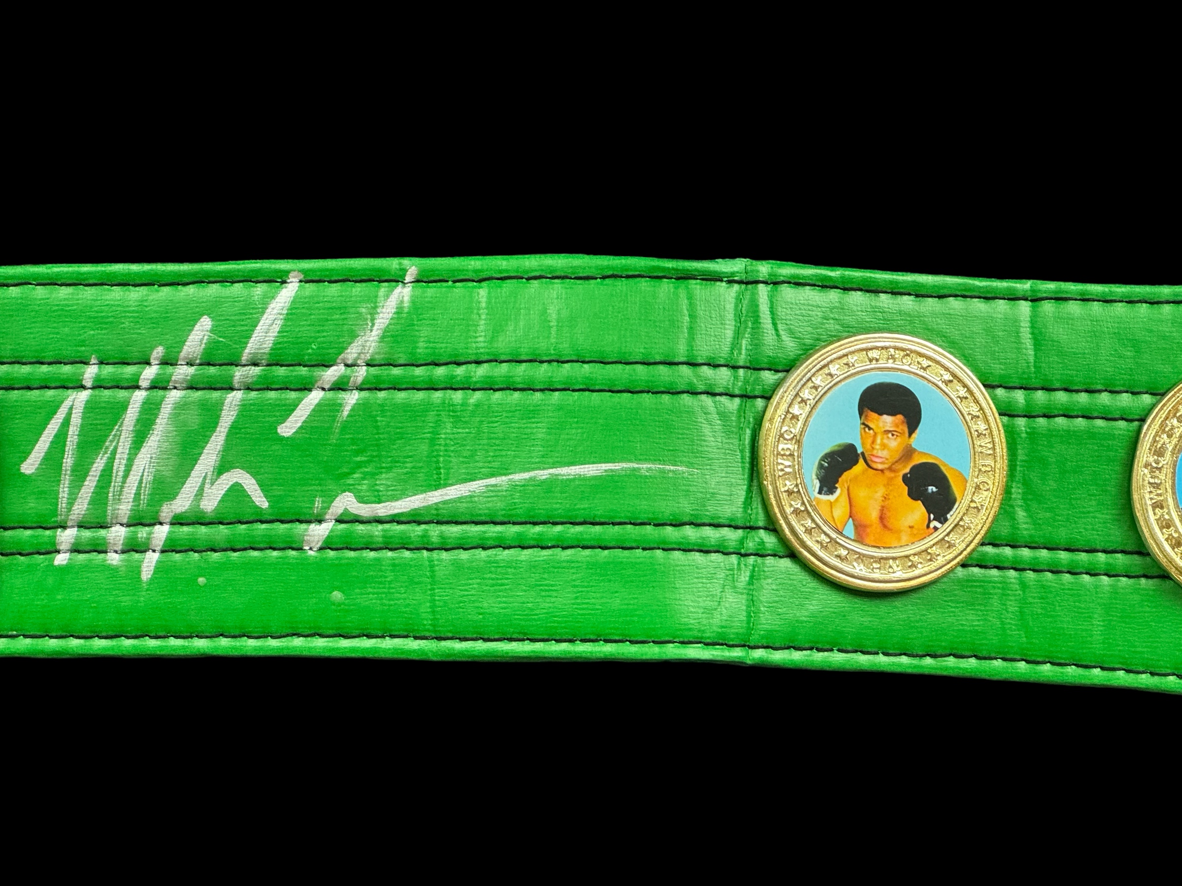 Mike Tyson signed replica belt. Good condition. All autographs come with a Certificate of - Image 2 of 2