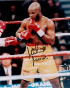 Michael Moorer signed 10x8 inch colour photo. Good condition. All autographs come with a Certificate