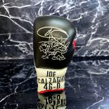 Joe Calzaghe signed personalised 46-0 boxing glove. Joseph William Calzaghe CBE (born 23 March 1972)