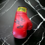 Thomas Hearns signed red Everlast boxing glove. Thomas Hearns (born October 18, 1958) is an American