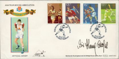Sir Henry Cooper signed ABA FDC. 10/10/80 Wembley postmark. Good condition. All autographs come with