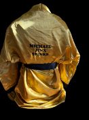 Michael Jinx Spinks UNSIGNED ring robe. Good condition. All autographs come with a Certificate of