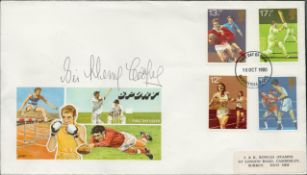 Sir Henry Cooper signed Sport FDC. 10/10/80 Basingstoke postmark. Good condition. All autographs