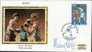 Henry Cooper signed FDC. Good condition. All autographs come with a Certificate of Authenticity.