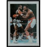 Michael Spinks signed colour photo. Framed to approx size 12x8inch. Good condition. All autographs