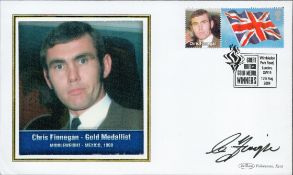 Chris Finnegan signed FDC. 13/8/04 London SW19 postmark. Good condition. All autographs come with