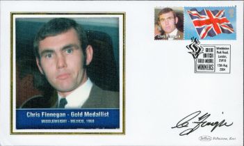 Chris Finnegan signed FDC. 13/8/04 London SW19 postmark. Good condition. All autographs come with