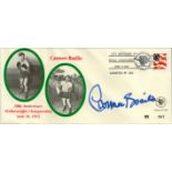 Carmen Basilio signed FDC. Good condition. All autographs come with a Certificate of Authenticity.