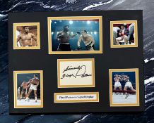 Floyd Patterson 16x12 inch mounted signature piece includes signed album page and five colour