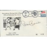 Carmen Basilio signed FDC. Good condition. All autographs come with a Certificate of Authenticity.