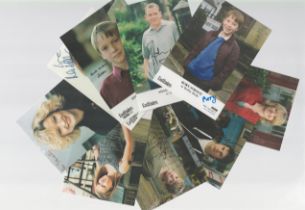 TV Eastenders collection 13 assorted signed promo photos featuring the cast members from the Beale